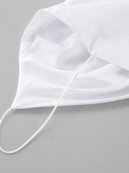 Ruffled V - Neck Maxi Dress - VILLA FASHION