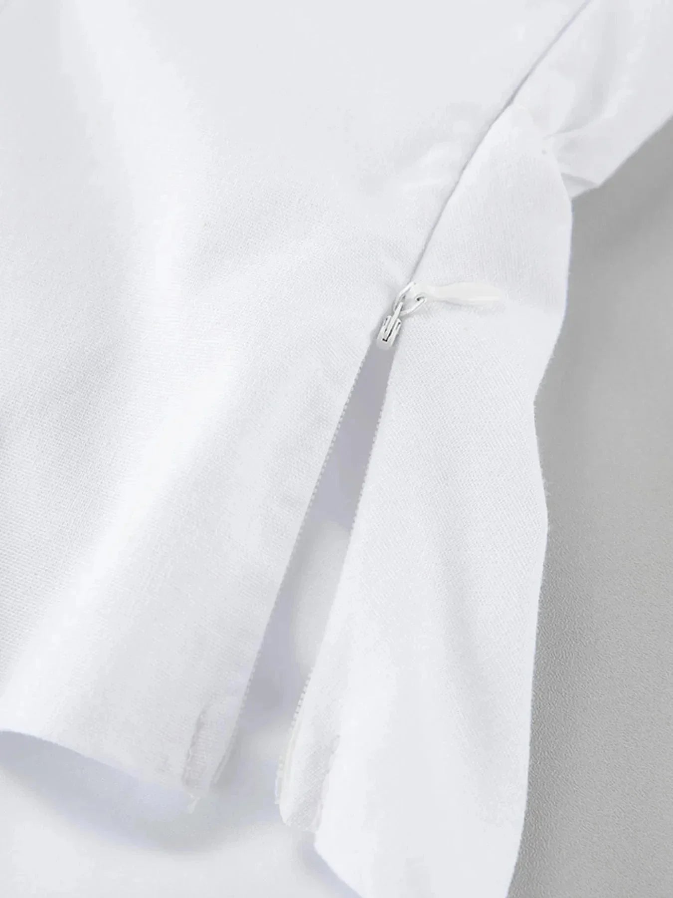 Ruffled V - Neck Maxi Dress - VILLA FASHION