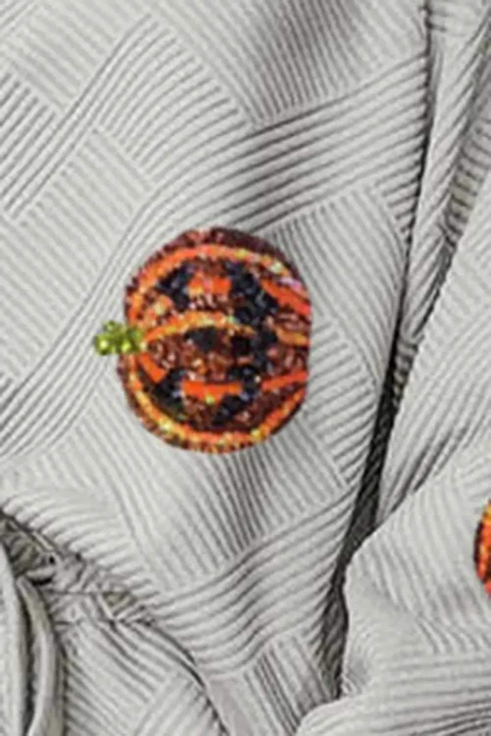 Sequin Patch Pumpkin Top and Pants Set - VILLA FASHION