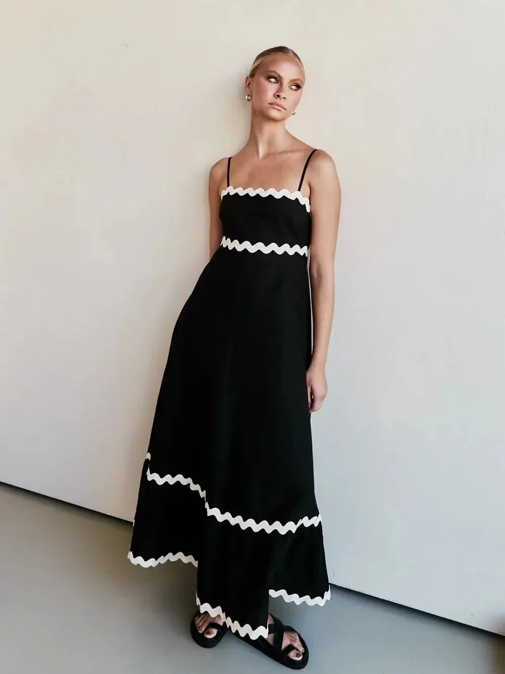Spaghetti Strap Maxi Dress - VILLA FASHION