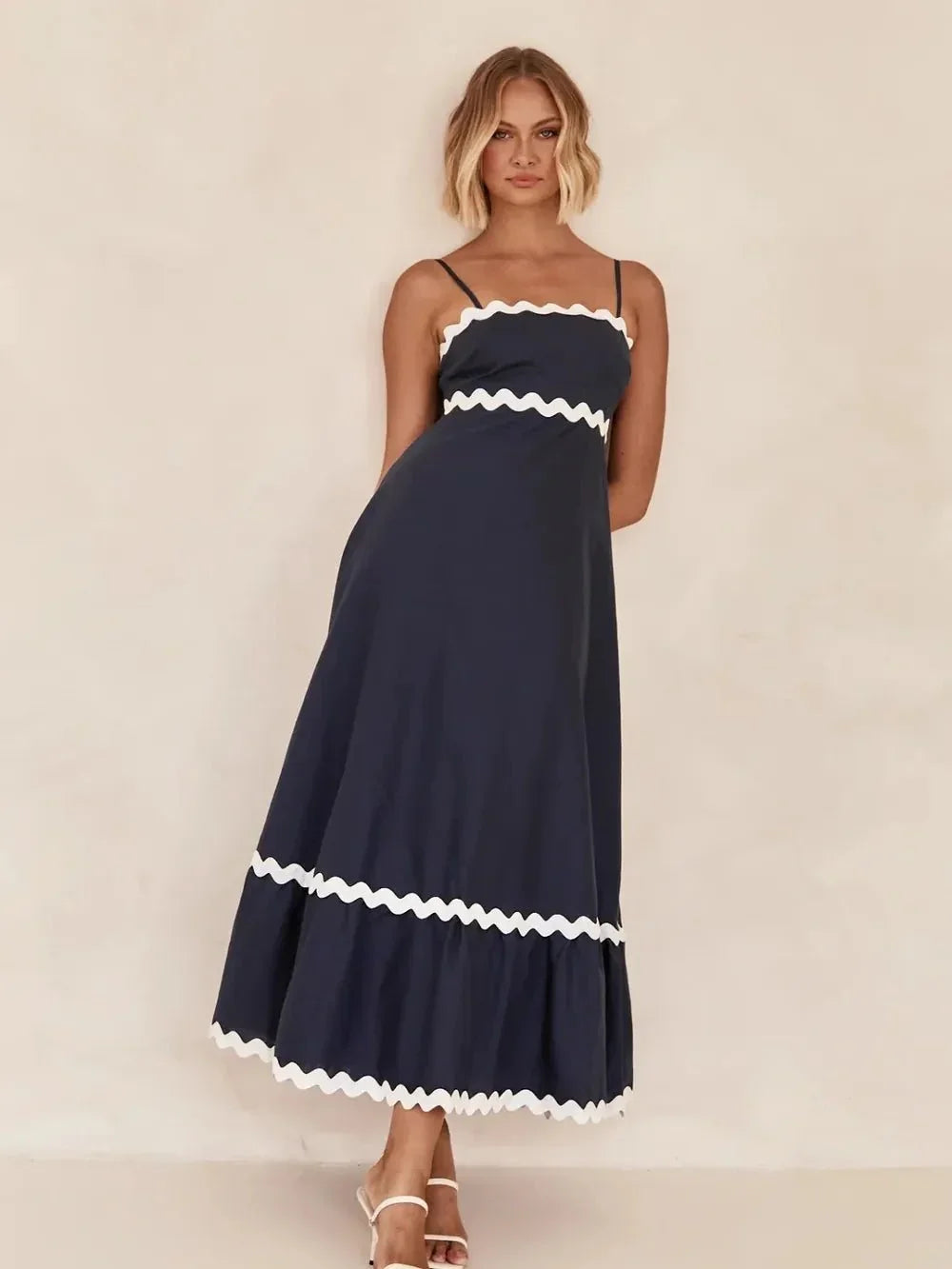 Spaghetti Strap Maxi Dress - VILLA FASHION