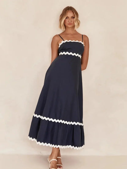 Spaghetti Strap Maxi Dress - VILLA FASHION