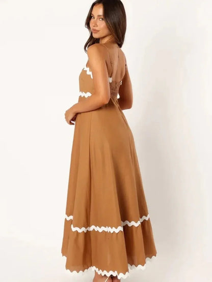 Spaghetti Strap Maxi Dress - VILLA FASHION