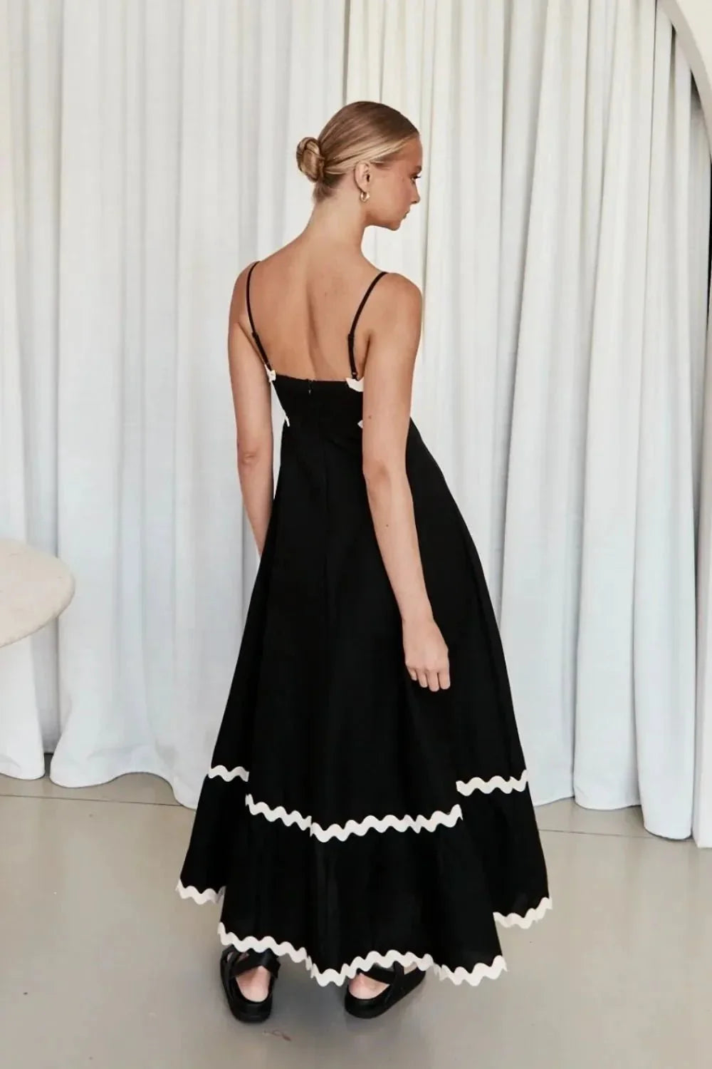 Spaghetti Strap Maxi Dress - VILLA FASHION