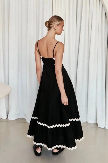 Spaghetti Strap Maxi Dress - VILLA FASHION