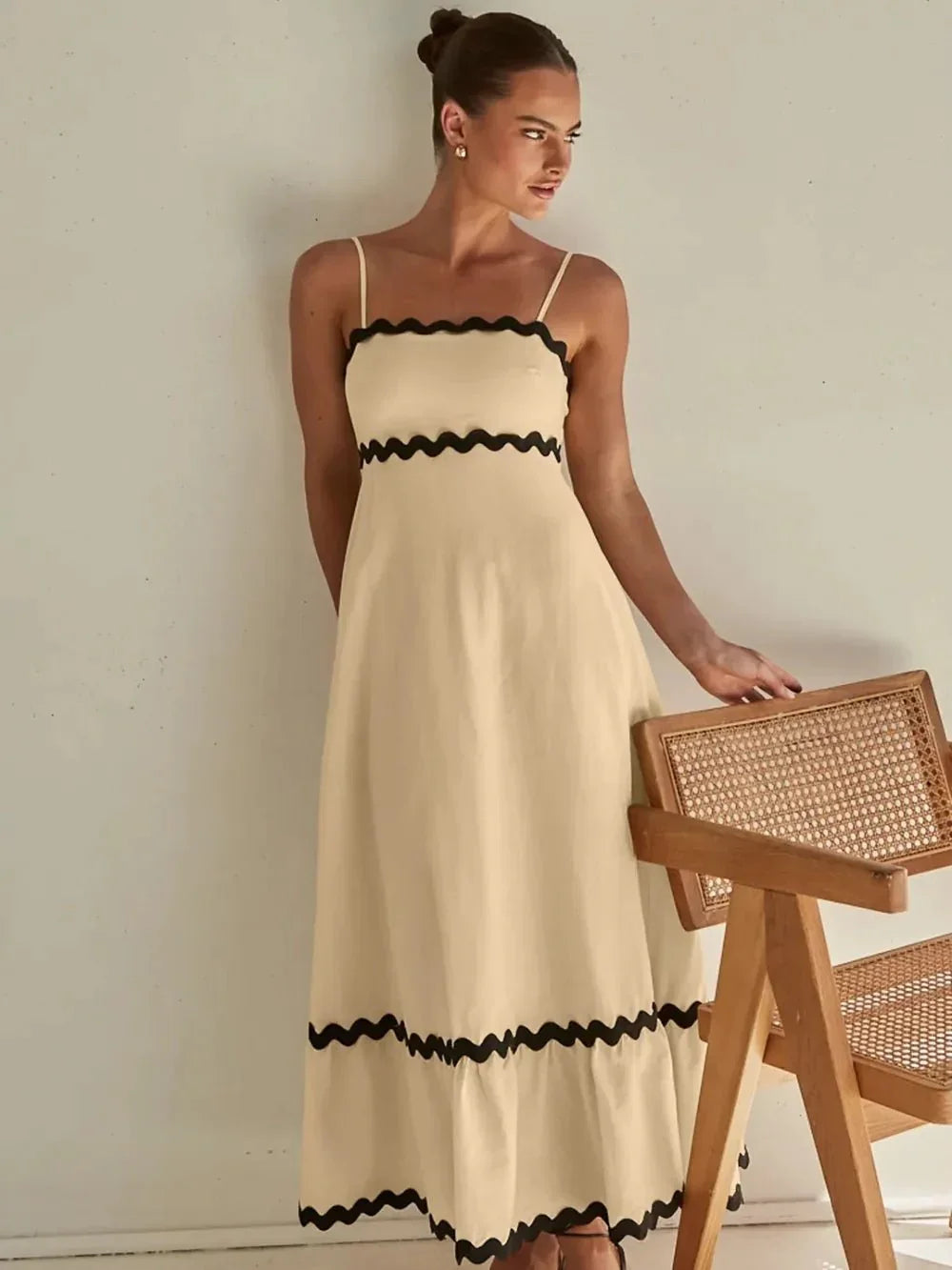 Spaghetti Strap Maxi Dress - VILLA FASHION