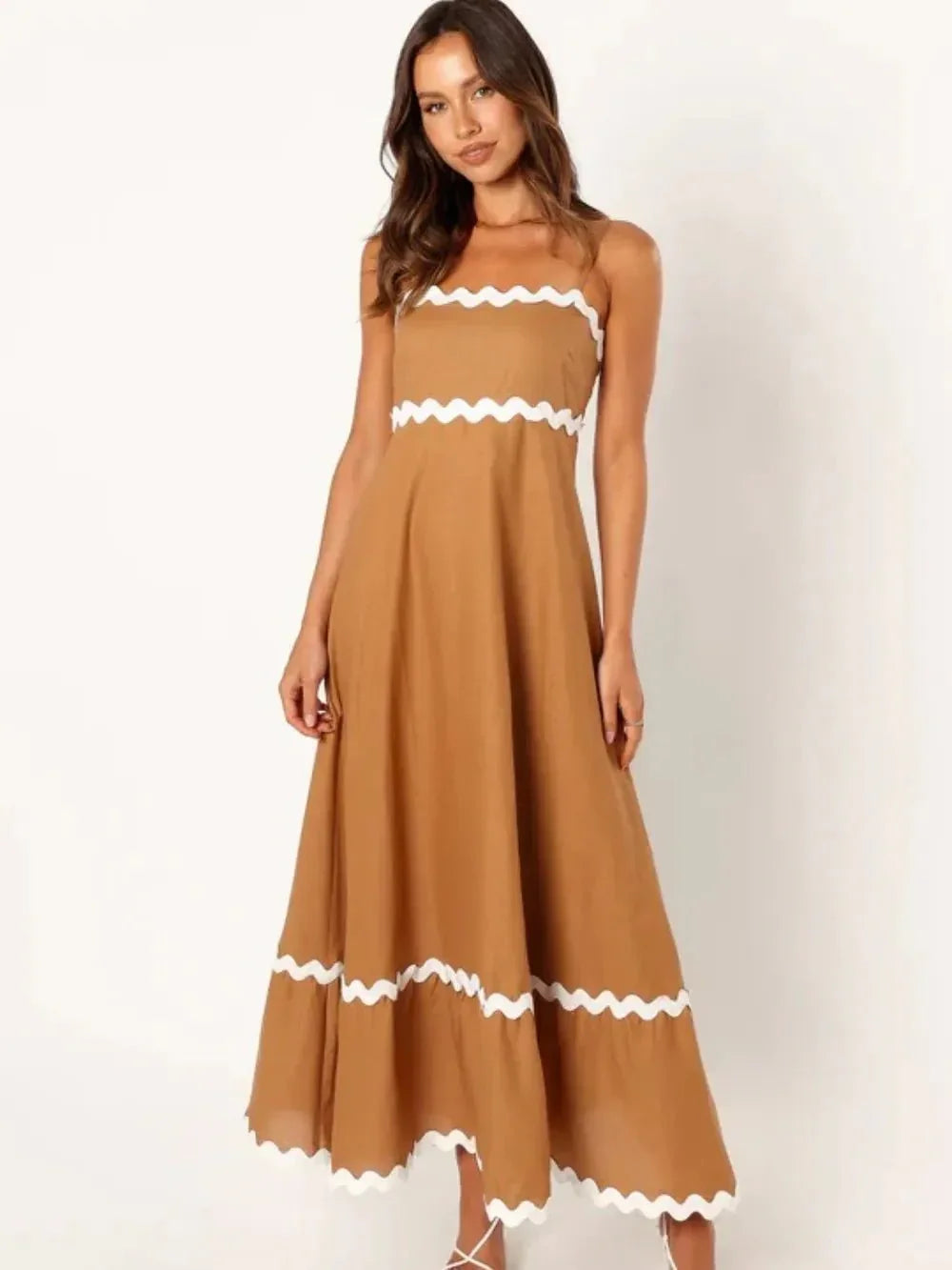 Spaghetti Strap Maxi Dress - VILLA FASHION