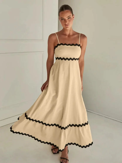 Spaghetti Strap Maxi Dress - VILLA FASHION