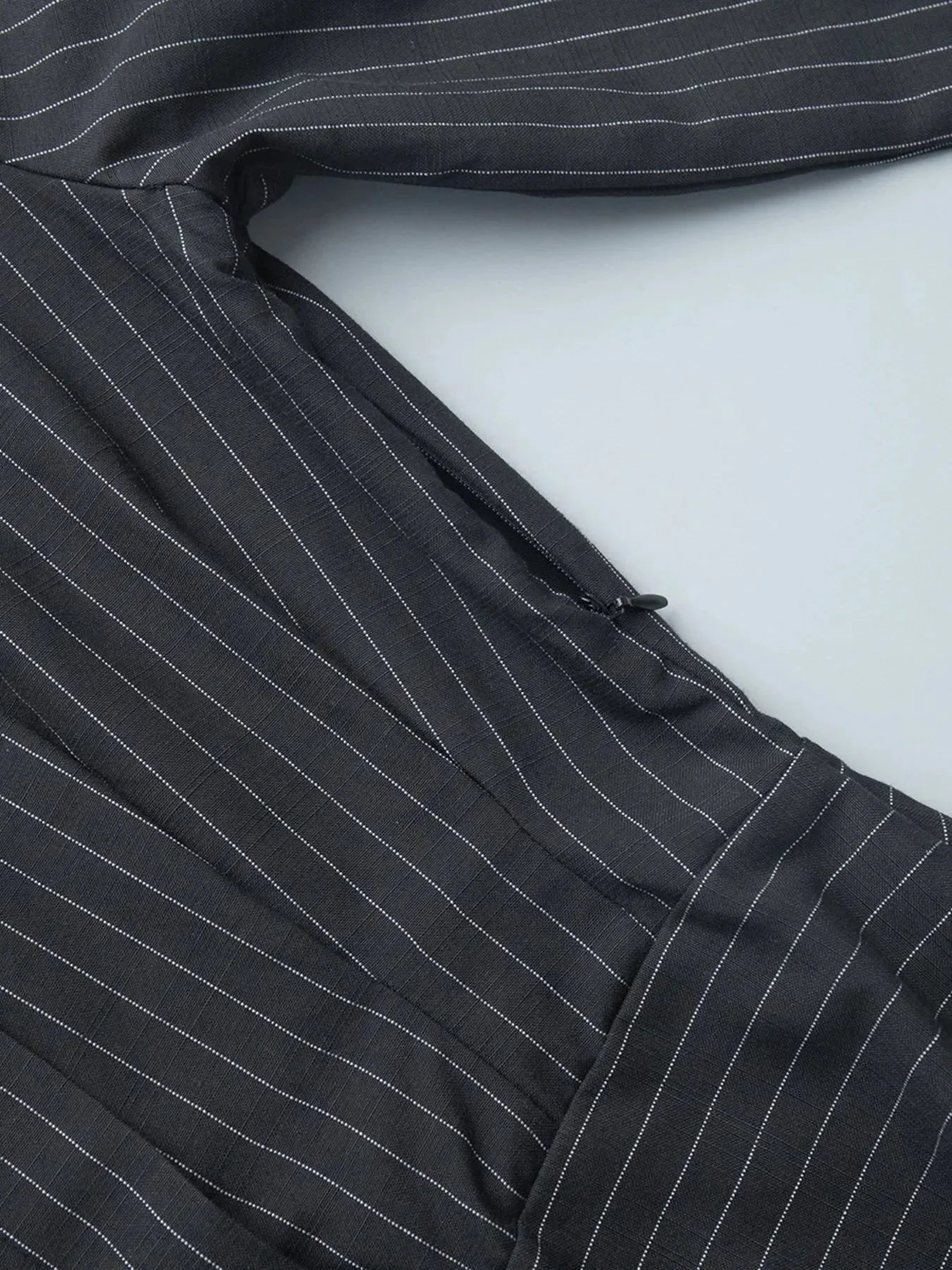 Striped Long Sleeve Shirt Dress - VILLA FASHION