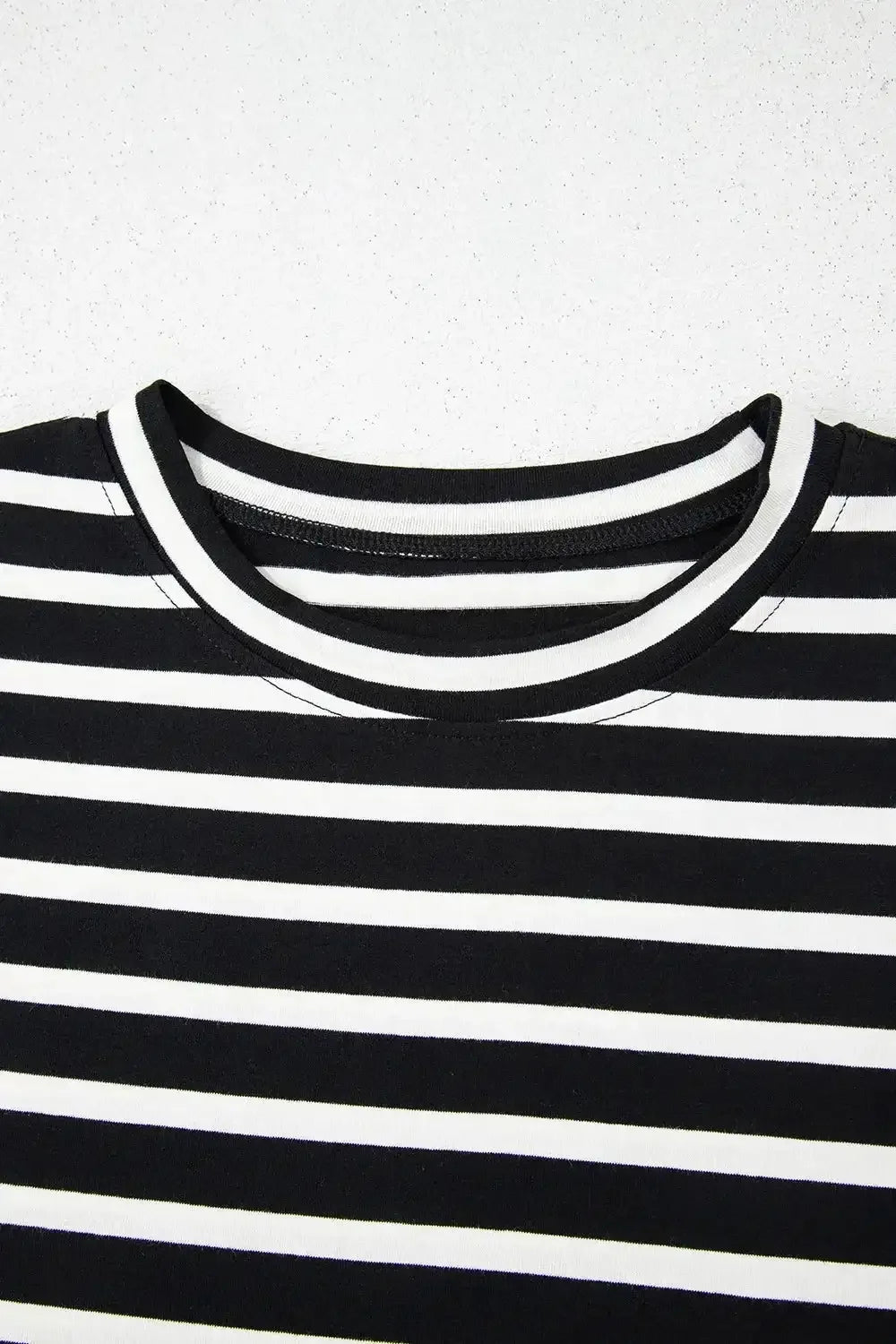 Striped Short Sleeve Top and Shorts Set - VILLA FASHION