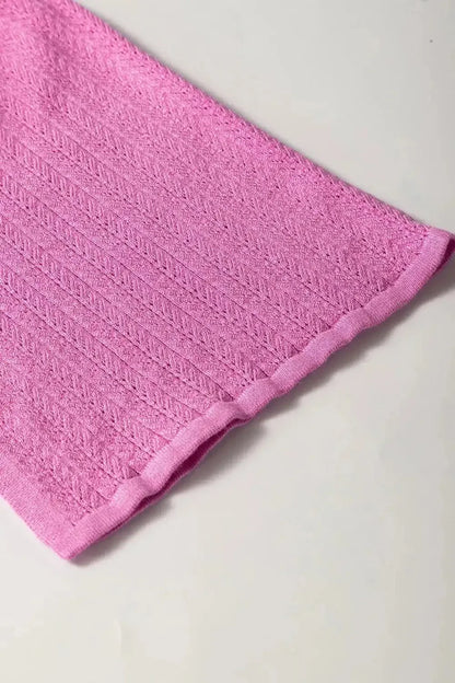 Textured Square Neck Half Sleeve Top - VILLA FASHION