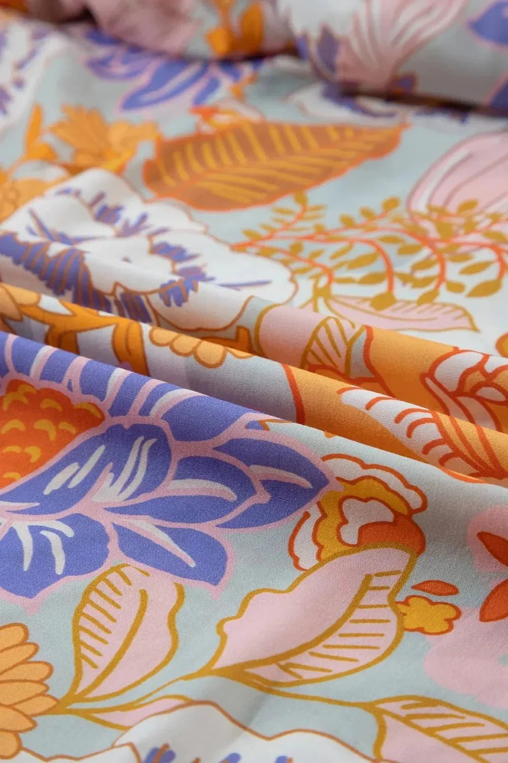 Tied Printed Grecian Sleeveless Maxi Dress - VILLA FASHION