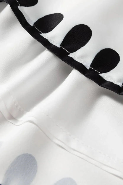 Tied Printed Shorts - VILLA FASHION