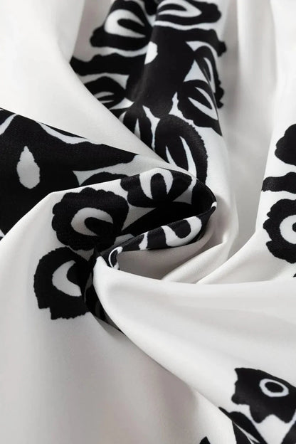 Tied Printed Shorts - VILLA FASHION