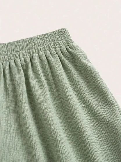 Tube Top and Wide Leg Pants Set - VILLA FASHION