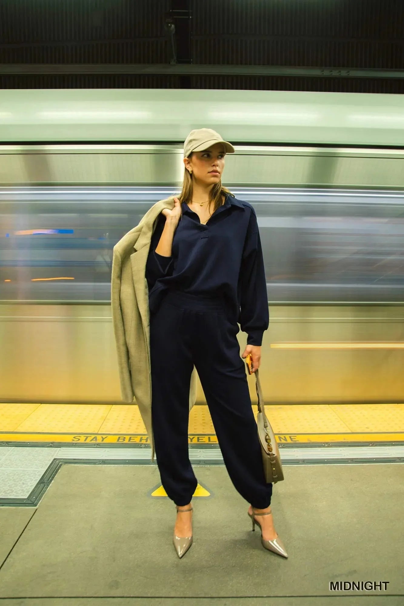 Umgee Drawstring Jogger Pants with Front Seam Detail - VILLA FASHION