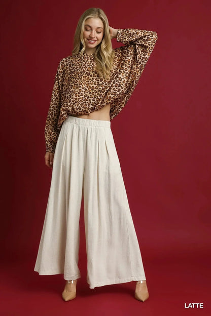 Umgee Leopard Print Balloon Sleeve Blouse - VILLA FASHION