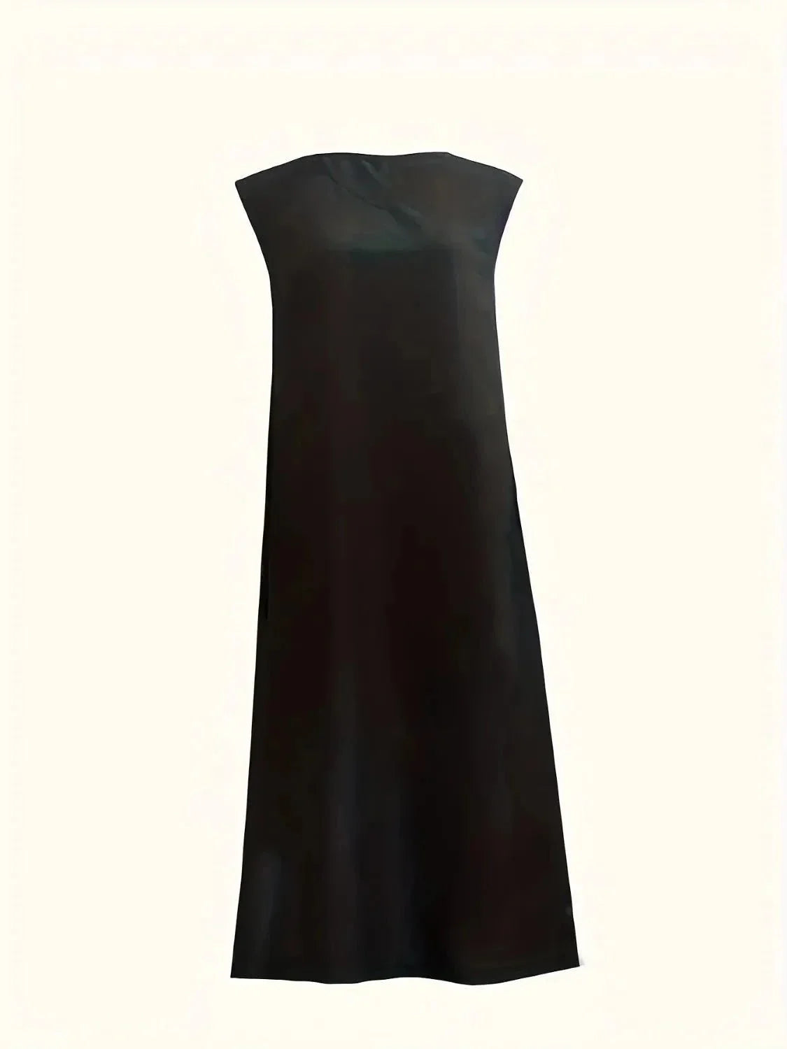 V - Neck Sleeveless Maxi Tank Dress - VILLA FASHION