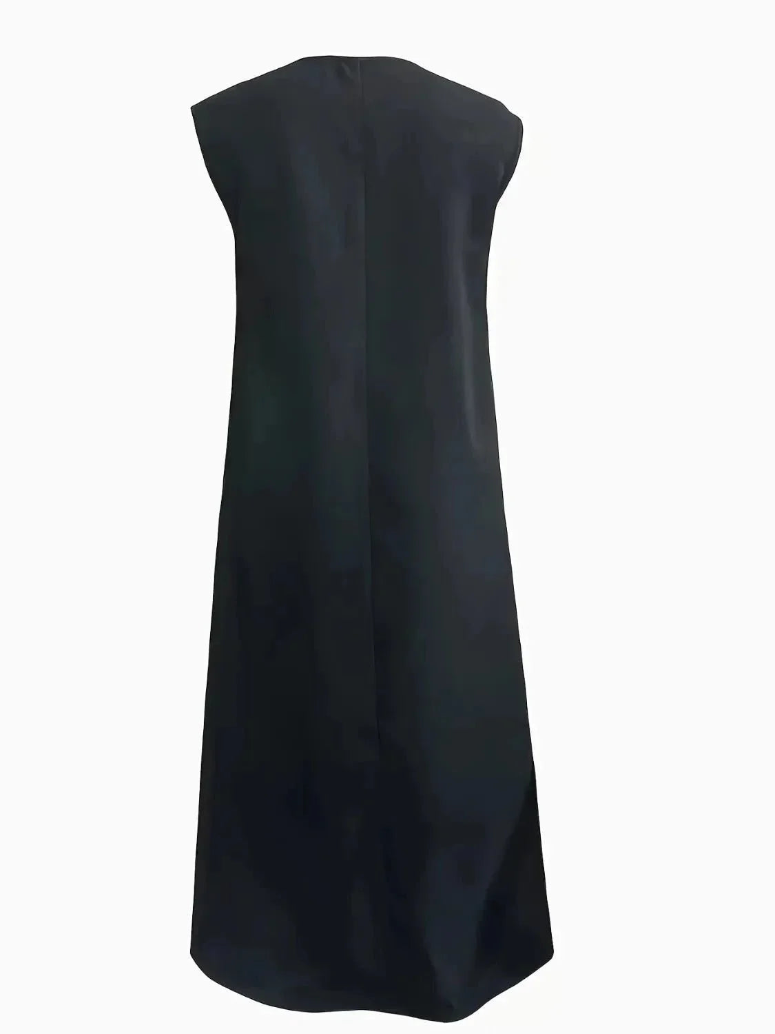 V - Neck Sleeveless Maxi Tank Dress - VILLA FASHION