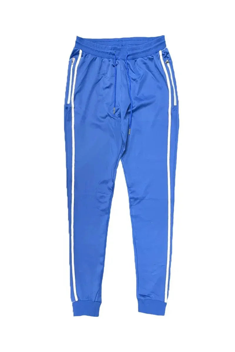 WEIV Men's Full Size Side Stripe Drawstring Active Joggers Plus Size - VILLA FASHION