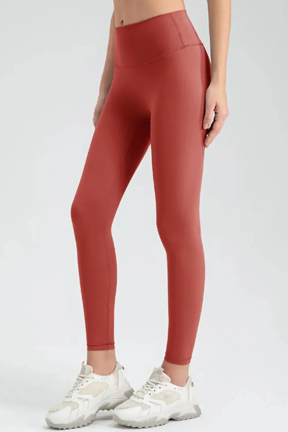 Wide Waistband Sport Leggings - VILLA FASHION