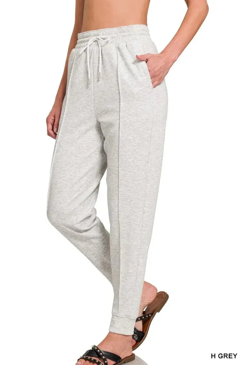 Zenana Drawstring Sweatpants with Pockets - VILLA FASHION