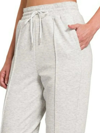 Zenana Drawstring Sweatpants with Pockets - VILLA FASHION