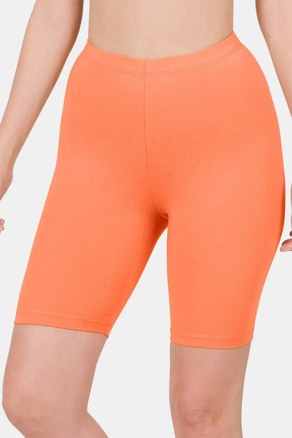 Zenana High Waist Bermuda Shorts - VILLA FASHION