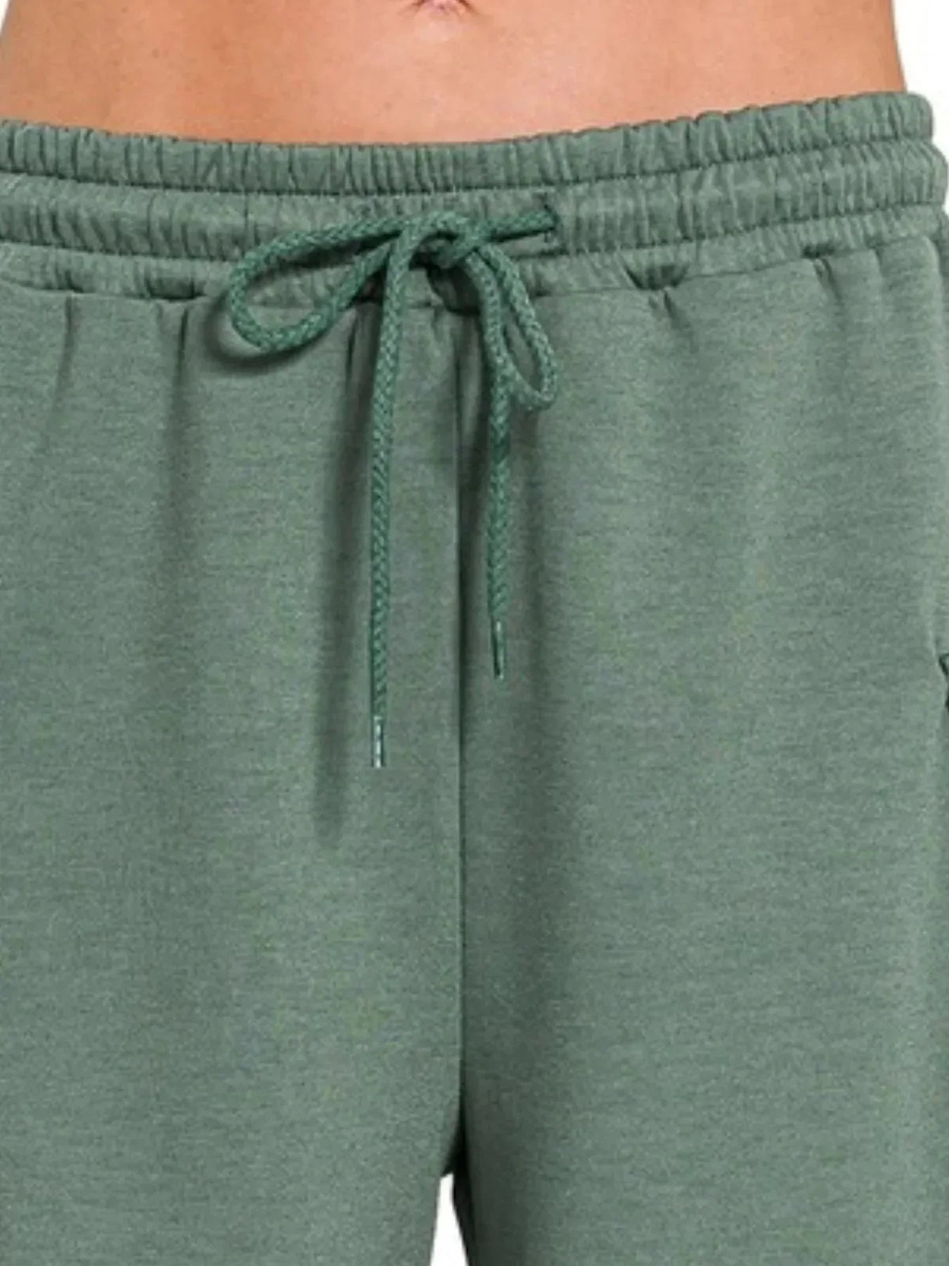 Zenana Scuba Thigh Pocket Shorts - VILLA FASHION